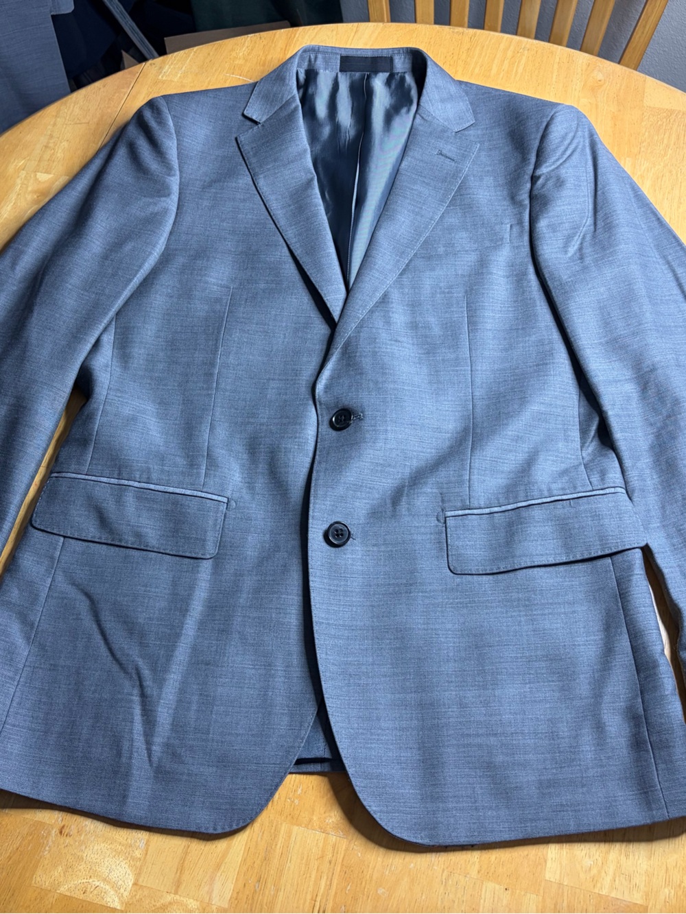 Galante Men's Classic Gray Two-Button Suit 38R 32x28